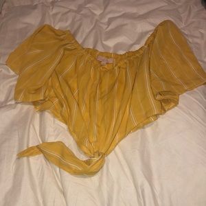 Off the shoulder crop top